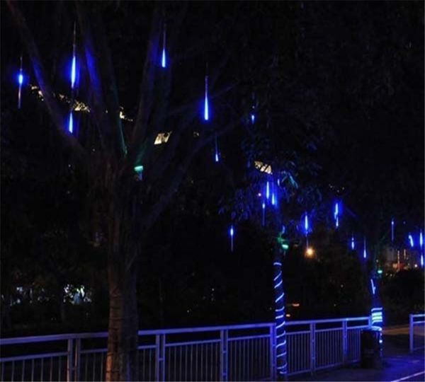 Luci natalizie per esterni Lucine per esterni Festone Led Pioggia di meteoriti Decorazione luminosa Ghirlanda di strada Festa di nozze di Halloween8879000