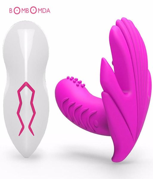 2017 neueste USB Aufgeladen Weibliche Fernbedienung Schmetterling Masturbation Tragbare Vibrator Erwachsene Erotische Spielzeug Sex Produkte für Women2054318