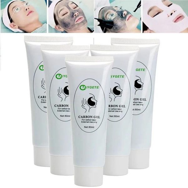 Peças acessórios peças 80ml clareamento da pele gel creme de carbono para peles a laser rejuvenescimento limpeza profunda hidratante toner nano ativo