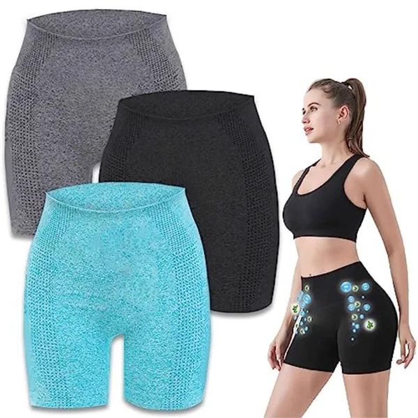 Röcke Shapemov Ion -Formungsshorts, Stoßhebeshorts für Frauen, bequemem atmungsaktivem Stoff, enthält turmaline Stoff Yogashorts