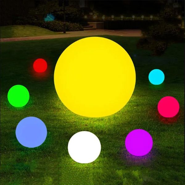 Lampen 7 Farbe RGB LED Floating Magic Ball LED beleuchtet Schwimmbad Ball Licht IP68 Outdoor Möbel Bar Tischlampen mit Fernbedienung