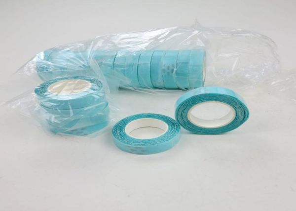 Nastro adesivo biadesivo 1 cm 3 m per strumenti per l'estensione dei capelli del nastro di trama della pelle in PU Colore blu6567038