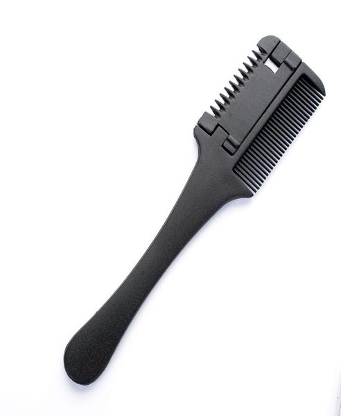 Pente de barbear de cabelo profissional cabo preto ferramenta de desbaste de corte de barbear 3433516