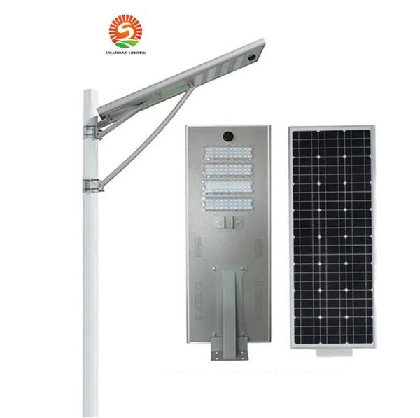 Luci 25W 30W 50W 60W 80W 100W luce solare integrata faretti a led per esterni lampada lampione 3 anni di garanzia corpo di controllo della luce indotto