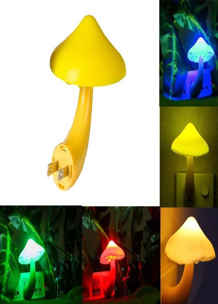 Mini Pretty Magic MushroomShaped Energiesparendes Sensor-LED-Romantisches Nachtlicht mit Stecker Gelb mit Sensor led3250779