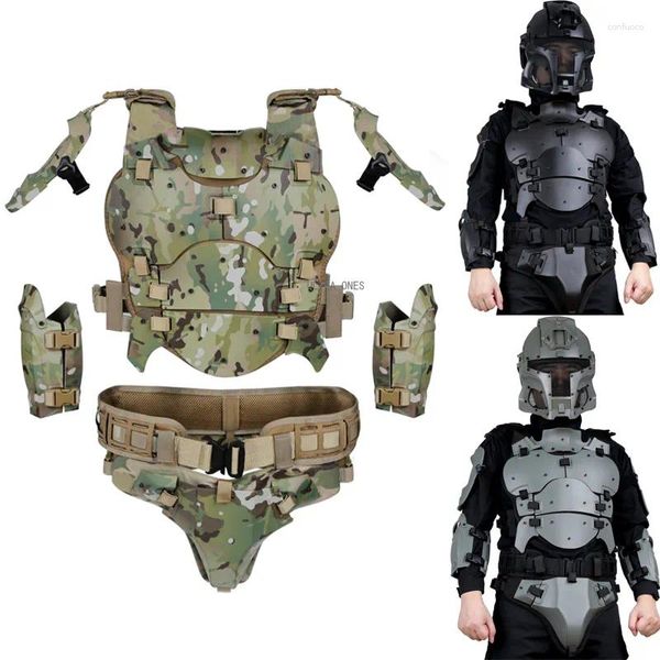 Hunting Jackets Tactical Vest Paintball Wargame Protection Armor Set Cs Shooting Shockproof Equipment Military Suit Vests