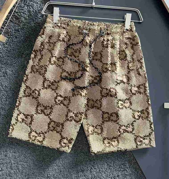 Herren Shorts Designer Designer Jacquard Jeans Zwei Freizeithosen Khaki Track W9VH