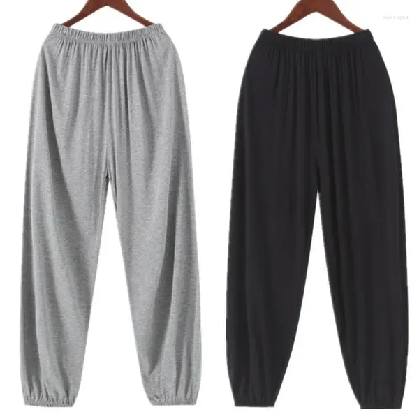 Pijamas masculinos primavera outono confortável simples pijama roupas casuais calças yoga esportes solto casa wear 2024 calças r105