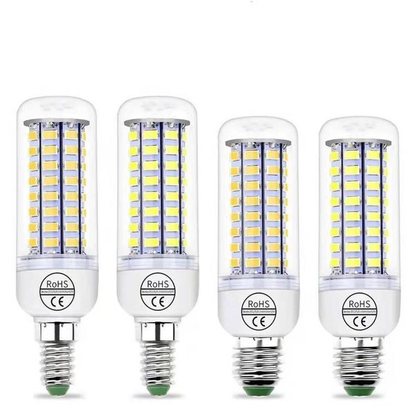 SMD5730 LED-Lampe E27 E14 LED-Leuchten 220V Maisbirne 24 36 48 56 69 72LEDs Kronleuchter Kerzenlicht für Heimdekoration1578424