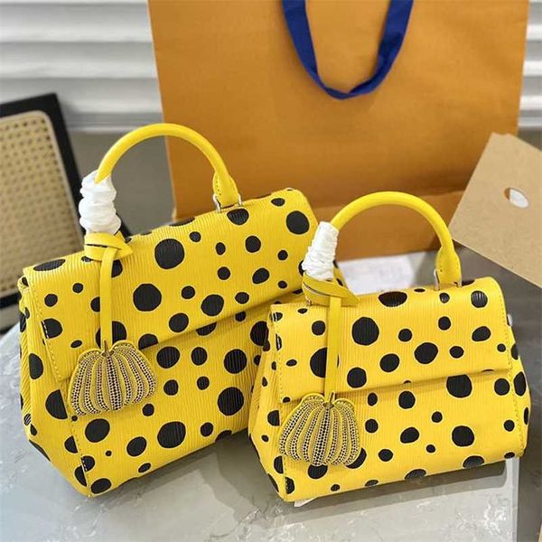 Alta Qualidade 2 Tamanhos Totes Nova Ondulação De Água Sacola Bolsas Bolsas Mulheres Bolsa De Luxo Clássico Polka Dot Bolsa De Ombro Cor Sólida Grande Volume Bolsa