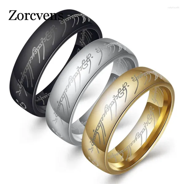 Cluster Ringe Kotik 2024 Midi Edelstahl Ein Ring der Macht Goldfarbe Hochzeit Liebhaber Frauen Männer Modeschmuck Großhandel