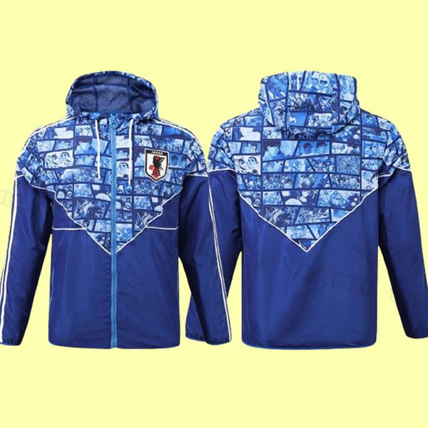 Windjacke Weltmeisterschaft 2023 Japan Fußball-Trainingsanzüge 23 24 TSUBASA ATOM Japanisches Fußballtrikot 2024 HONDA KAGAWA OKAZAKI Trainingshemden CARTOON Langarm