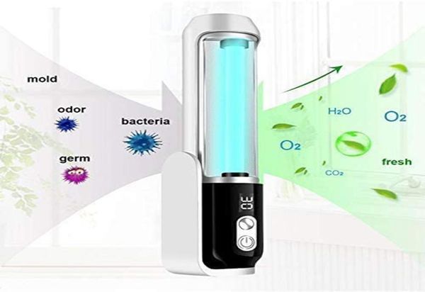 UVC-Lichtdesinfektionsmittel, tragbare keimtötende UV-Desinfektionslampe, Sterilisationsrate von 99, wiederaufladbar mit reinigender Luft für Trave6148178