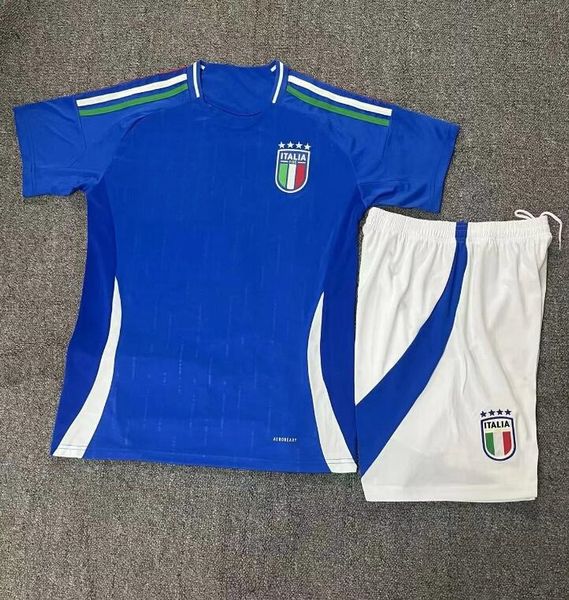 24 25 BONUCCI ITÁLIA Camisas de futebol home23 24 JRGINHO INSIGNE VERRATTI homens kit infantil CHIESA BARELLA finais CHIELLINI Pellegrini Immobile CAMISAS DE FUTEBOL