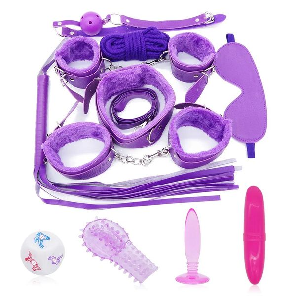 Giocattoli DOMI 11 pezzi / set mani, piedini, plug anale, vibratore dildo gioco per adulti giocattolo erotico donne fetish bondage giocattoli del sesso S18101309
