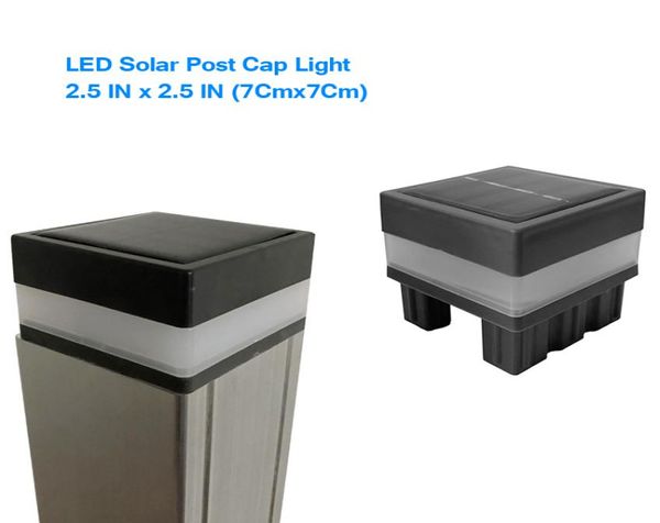 Solar-Gartenleuchten, Außenwandleuchten, Solarsäule, Pfostenkappe, Zaunlampe, IP44, wasserdicht, für den Garten, Straße, LED-Licht, monokristallin, Pa2122082