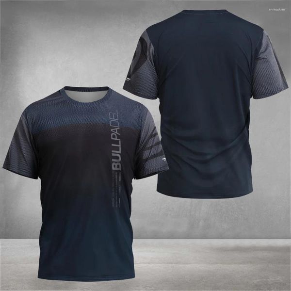 T-shirt da uomo T-shirt da sudore traspirante Boutique Fitness a maniche corte Badminton Abbigliamento sportivo Tennis Abbigliamento da allenamento professionale