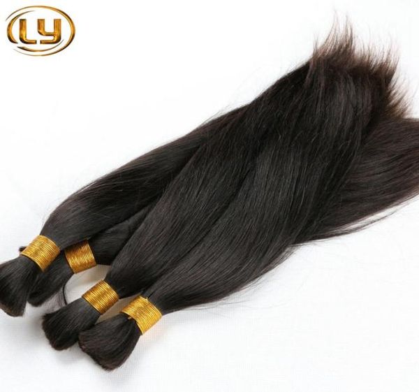 LY Lunghezza Della Miscela Dei Capelli Brasiliani Bulk Capelli Lisci Intrecciatura Dei Capelli Umani Bulk Nessuna Trama Brasiliana Diritta Bulk Braiding6053128