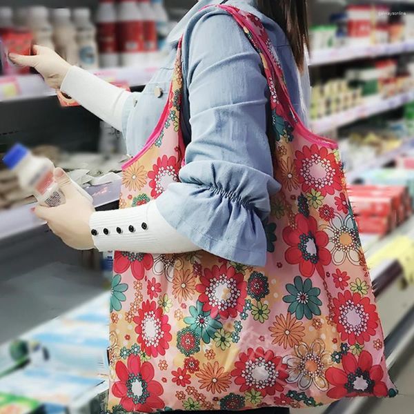 Borse per la spesa Borsa portatile pieghevole riutilizzabile ecologica per verdure Confezione di generi alimentari Shopper da donna Borse grandi Tote 10 kg