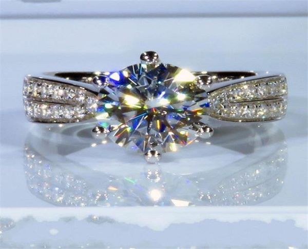 3ct Lab Diamant Ring 925 Sterling Silber Paar Verlobung Eheringe für Frauen Braut Charm Party Schmuck7169868