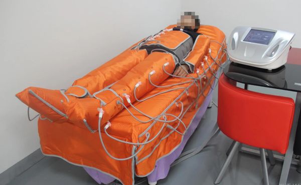 Equipamento Sauna de infravermelho distante Equipamento de massagem Manta térmica Pressoterapia Máquina de drenagem linfática para venda Envoltório corporal Pressão de onda de ar