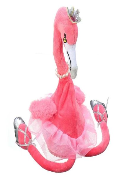 Flamingo Şarkı Singing Dans Pet Kuş 50cm 20 inçlik Noel Hediyesi Dolgulu Peluş Oyuncak Doll5391702