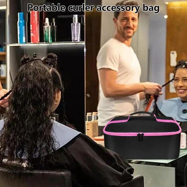 Aufbewahrungstaschen Haarwerkzeuge Reisetasche mit Griff Wasserdichter Trocknerkoffer tragbar für Glätteisen Glätteisen