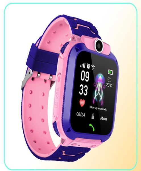 Q12 Kids Smart Watch Öğrenci 1.44 inç Su Geçirmez Telefon Saatleri Destek SOS Çift Dial Dial Call Ses Sohbeti Uzun Bekleme Ürünü Ürün 4687947