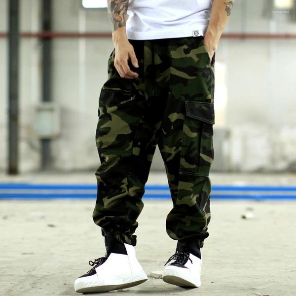 Männer Hosen 2024 Mode Camouflage Hiphop Rothco Männer Bleistift Hose Baggy Lose Hosen Plus Größe Strahl Mund Böden