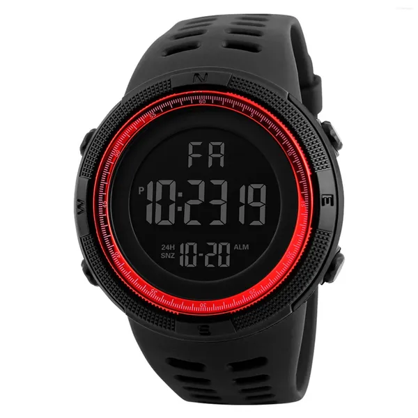 Orologi da polso da uomo Sport Orologio da corsa Schermo LED impermeabile Grandi orologi Regalo per il compleanno di Natale