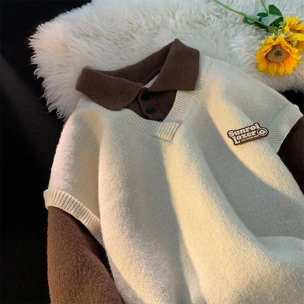 Felpe con cappuccio da uomo Moda coreana da strada semplice polo carina con cappuccio invernale Y2K Harajuku personalizzata per uomini e donne pigri e sciolti vintage