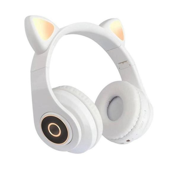 B39 Cuffie wireless Bluetooth con orecchio di gatto Cuffie sopra l'orecchio con controllo del volume della luce a LED per bambini039s Holiday2297110