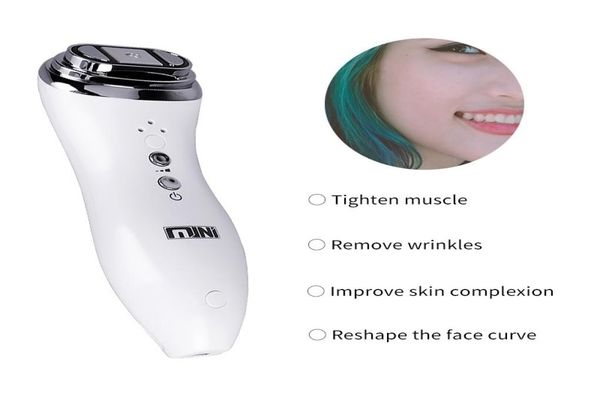 Nuovo uso domestico Mini HIFU Ultrasuoni Antietà Cura della pelle del viso Stringere Sollevamento Rimozione delle rughe Macchina di bellezza5891446