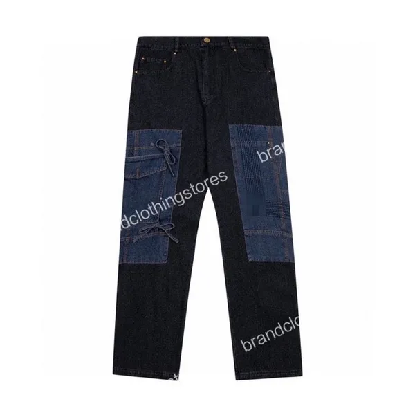 Mens Roxo Jeans Designer Jeans Moda Angustiado Rasgado Motociclistas Mulheres Denim Carga Para Homens Calças Pretas GD122182