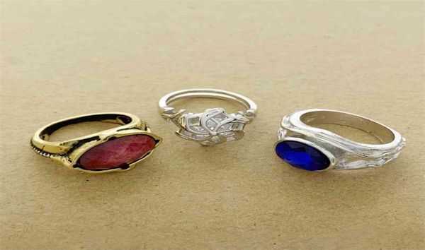 Кольцо «Властелин колец» Vilya Nenya Narya Elrond Galadriel Gandalf Ring LOTR Jewelry Elf Three Hobbit Fashion Fan Gift 2107018837515