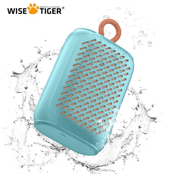 Wisetiger süper mini taşınabilir hoparlör ipx7 su geçirmez dış mekan büyük ses güçlü bas gerçek kablosuz stereo çift eşleştirme ses kutusu 240102