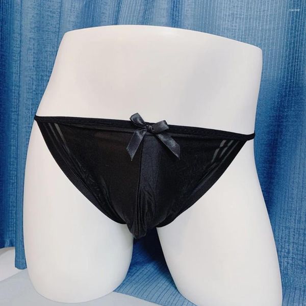 UNDUPTS Seksi Sissy Erkekler Kılavuzları Görüş-Şef Şof Kıçj Pouch Panties Bikini iç çamaşırı Low Rise iç çamaşırı geceleme üniforma