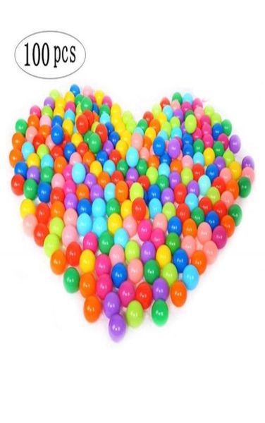 Children039s морской шарик игрушка 100 шт. лот водный бассейн океанская волна мяч разноцветные пластиковые стресс воздушный шар забавные детские уличные игрушки7430661