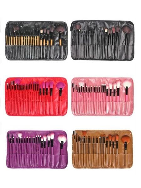 Conjunto de pincéis de maquiagem 32 PCs Profissional Fundação Cosmética Full Eye Shadow Powors Tools Tools With Cases Bag5903493