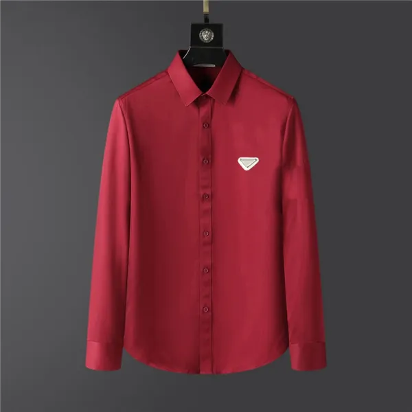 2024 Lüks Tasarımcı Erkek Elbise Gömlek Moda Günlük İş Sosyal Ceket ve Kokteyl Gömlek Marka Bahar Sonbahar Zayıflama En Şık Palto 663