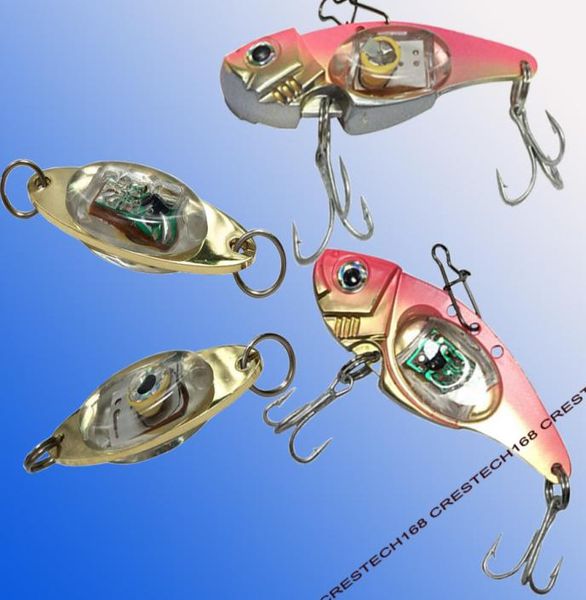 Novidade Iluminação Isca De Pesca De Metal VIB Iscas Elétricas De Pesca Iscas De Metal Colher De Pesca Isca Dura Lâmina De Baixo Manivela Isca Trebl7857019