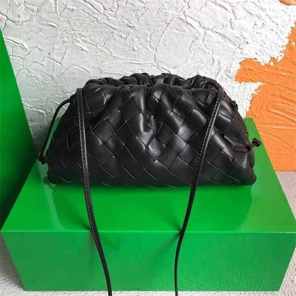 Pouchs Handbag BottegsVeneta Sheepskin 7A Genuine Leather Handbag Exquisite Sheepskin Hand-woven MessengerQQ