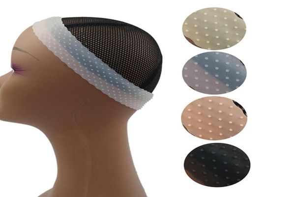 Transparente silicone headbands não deslizamentos unissex em forma de gota elástico laço peruca faixas de cabelo para perucas esportes yoga8708298