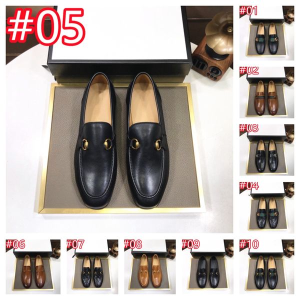 40Modello Scarpe eleganti formali di alta qualità per designer delicati Uomo Scarpe in vera pelle nera Scarpe a punta Scarpe da uomo da lavoro Oxford Scarpe casual Taglia grande 38-46