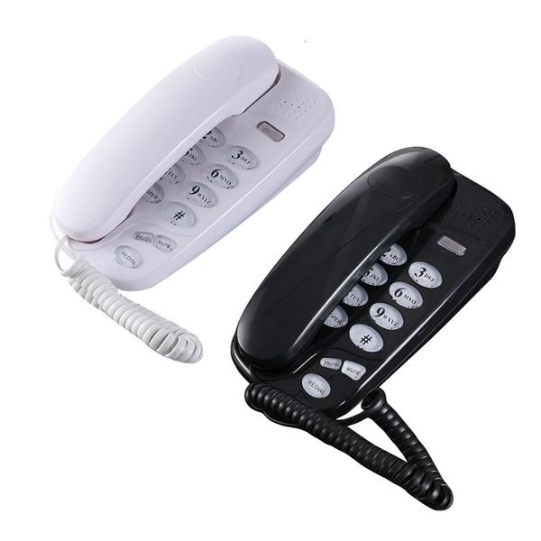 KXT-580 Telefono con filo a tasti grandi Telefoni Telefono fisso con indicatore luminoso di chiamata Supporto per ricomposizione a parete o telefono da tavolo 240102