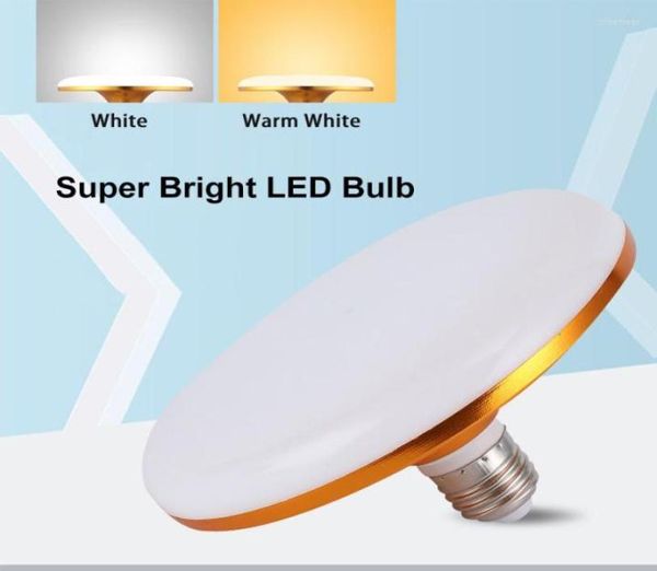 Ampul Lamba E27 15W 20W 30W 40W 50W 60W Triproof 5730 Bombilla LED UFO 220V Spot Lampada Ev için Sıcak White6377835