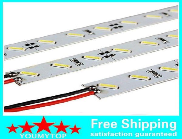 Striscia LED rigida 7020 SMD Barra rigida bianca calda fredda 72 LED Luce LED non impermeabile DC 12V striscia LED ad alta luminosità1545370