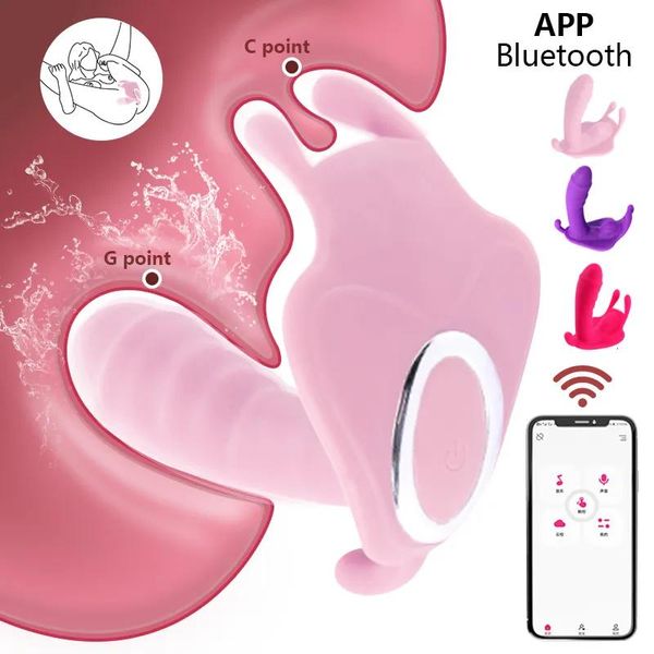 Vibratoren Vibratoren Tragbarer falscher Penisvibrator Gpoint Klitorisstimulator Schmetterlingsvibration Unterwäsche Sexspielzeug Erwachsenenspielzeug 230426