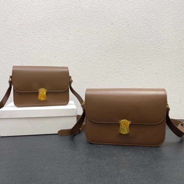 Luxuriöse Designer-Tasche, Leder-Trio-Tasche, umklappbare Umhängetasche, Umhängetaschen, Massagegerät, Umhängetasche, Hobo-Damen-Designer-Handtaschen, Rindsleder, Vintage, 23 cm