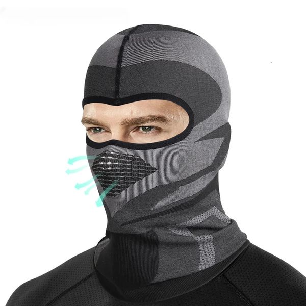 Balaclava de malha respirável para esportes de verão, cachecol para ciclismo, forro de capacete, equitação, caça, bicicleta, máscara facial completa para homens e mulheres 240102